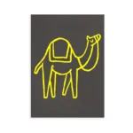 Postcard: Camel Yellow on Grey - 1 PC