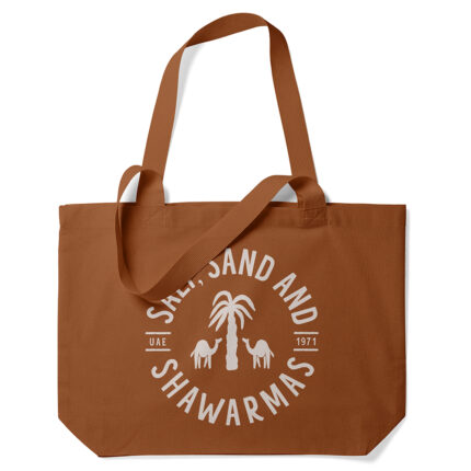 Market Tote: Salt, Sand & Shawarmas, Natural - 1 PC